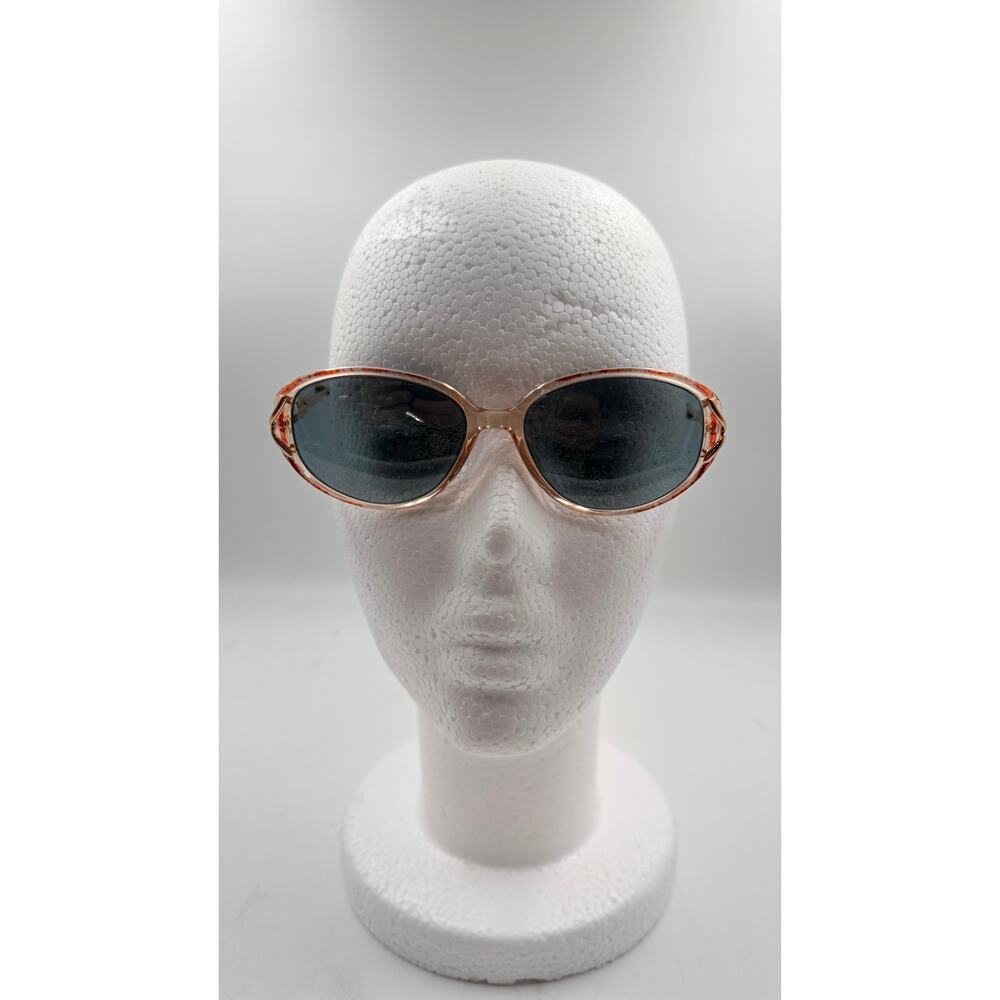 Vintage Gloria Vanderbilt 749 Zyloware 418 Sunglasses Frame Beige Plastic